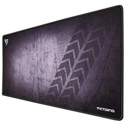 VicTsing [30% Larger Extended Gaming Mouse Pad with Stitched Edges, Long XXL Mousepad (31.5x15.7In), Desk Pad Keyboard Mat, Non-Slip Base, Water-Resistant, for Work & Gaming, Office & Home, Dark Grey