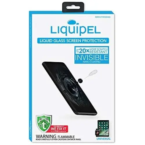Liquipel Liquid Glass Screen Protector 9H Hardness Universal for Mobile Phones and Tablets with a “You Break It, We Fix It” $150 Guarantee Liquipel Liquid Glass Screen Protector 9H Hardness Universal for Mobile Phones and Tablets with a “You Break It, We Fix It” $150 Guarantee