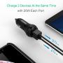 Car Charger, Arteck 40W/8A 2 Quick Charge 3.0 Car Charger Adapter with Dual QC 3.0 Port, Compatible iPhone 11 11 Pro 11 Pro Max Xs Xs Max Xr X 8, iPad, Galaxy S10 S9 Edge Note10 Note9, LG and More