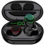 Wireless Earbuds Bluetooth 5.0 with USB Charging Case IPX8 Waterproof HiFi Stereo Noise Cancelling Headphones in Ear Built in Mic Headset 120H Playtime for Sport Black