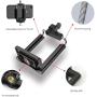Fugetek Mini Tripod Table Top Stand and Phone Mount, Compact, Travel Ready, Use with FaceTime, Video Calls, Compatible with Gopro, Smartphones, iPhone, Samsung, Compact Cameras, DSLRs, Selfie Stick
