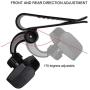 Sun Visor Car Cell Phone Holder, Universal 360 Rotating Car Mount Support Clip Bracket Compatible for iPhone Xs/Xs Max/Xr/X/8/7/6 Samsung Note 9/8/5 Galaxy S9/S8/S7/S6 Moto Z3 Smartphones GPS (Black)