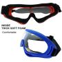 LJDJ Safety Goggles - Pack of 2 - Glasses Adjustable Outdoor Sports Dust-Proof Protection Eyewear Perfect for Foam Game Gun and Blaster (Red + Blue)