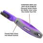 Hertzko Mat Remover Grooming Comb Suitable for Dogs, Cats, Small Animals - Great Tool for Removing Tangles, Mats, Knotted or Dead Hair