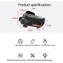 XQK Bike Frame Bag, Waterproof Cycling Handlebar Pouch Bag Front Top Tube TPU Touchscreen Sun Visor Cell Phone Holder for Smartphone Under 6 Inches Headphone Hole