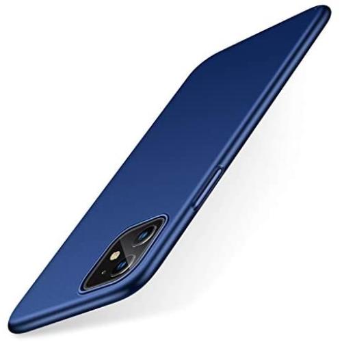 TORRAS Slim Fit iPhone 11 Case, Hard Plastic PC Ultra-Thin Phone Cover Case with Matte Finish Coating Grip Compatible with iPhone 11 (6.1 Inch), Navy Blue