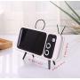 Mobile Phone Screen Stand. Retro TV Mobile Phone Base. Charge Your Phone. with Speakers. for iPhone X / 8/8 Plus / 7/7 Plus / 6 / 6s / 6 Plus / 6s Plus. Smart Gifts for Families, Girls/Boys Friend