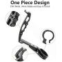 Inverted Handle Sling Video Grip Neck Ring Mounting Extension Arm Holder Handgrip with Microphone Cold Shoe Mount 1/4-20 Locating Holes for Zhiyun Crane 2 Crane Plus FEIYU AK 2000