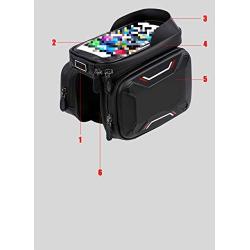 Nonebranded Bicycle Bag Front Frame Mountain Bike Bicycle Bag Bicycle Accessories Waterproof Screen Touch Top Tube Mobile Phone Bag