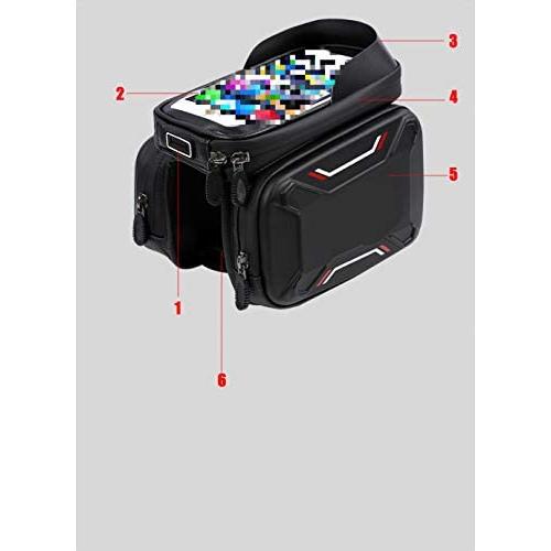 Nonebranded Bicycle Bag Front Frame Mountain Bike Bicycle Bag Bicycle Accessories Waterproof Screen Touch Top Tube Mobile Phone Bag
