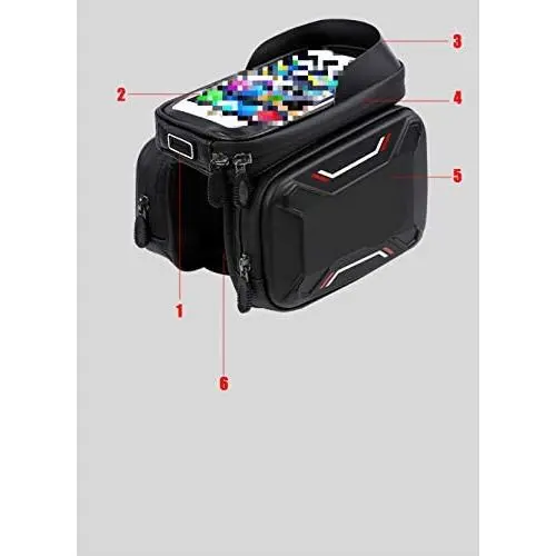 Nonebranded Bicycle Bag Front Frame Mountain Bike Bicycle Bag Bicycle Accessories Waterproof Screen Touch Top Tube Mobile Phone Bag Nonebranded Bicycle Bag Front Frame Mountain Bike Bicycle Bag Bicycle Accessories Waterproof Screen Touch Top Tube Mobile Phone Bag