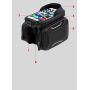 Nonebranded Bicycle Bag Front Frame Mountain Bike Bicycle Bag Bicycle Accessories Waterproof Screen Touch Top Tube Mobile Phone Bag