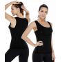 NonEcho Women Neoprene Sauna Suit Hot Sweat Vest Weight Loss Waist Trainer Vest Slimming Body Shaper