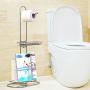 GeekDigg Toilet Paper Holder, Bathroom Toilet Paper Roll Storage Holder Stand, Portable Tissue Paper Dispenser Reserve for Magazine/iPad/Phone Holder