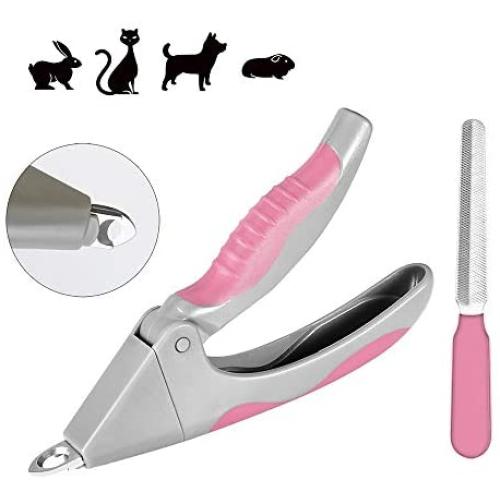 Adniac Dog Nails Clippers and Trimmer-Professional Pet Grooming Tool,Razor Sharp Blades,Safety Guard to Avoid Overcutting,Free Nail File