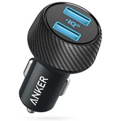 Car Charger (Compatible with Quick Charge Devices), Anker 30W Dual USB Car Charger, PowerDrive Speed 2 with PowerIQ 2.0 for Galaxy S8/Edge/Note, iPhone Xs/Max/XR/X/8, iPad Pro/Air 2/Mini, and More