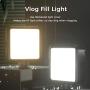 VL-81LED Video Light w Softbox, Portable Camera Photo Light CRI95+ 3200K-5600K Bi-Color 3000mAh Rechargeable Battery Dimmable Panel for DJI OSMO Mobile 3 Pocket Sony A6400 6500 GoPro 8 7 6 5 Vlogging