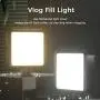 VL-81LED Video Light w Softbox, Portable Camera Photo Light CRI95+ 3200K-5600K Bi-Color 3000mAh Rechargeable Battery Dimmable Panel for DJI OSMO Mobile 3 Pocket Sony A6400 6500 GoPro 8 7 6 5 Vlogging