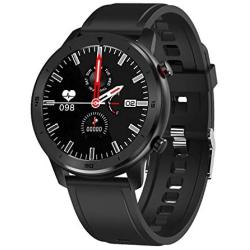 Smart Watch, Popglory Smartwatch HR, Touchscreen 1.3" Fitness Watch with Blood Pressure Monitor, IP68 Waterproof Fitness Watch, 15 Days Battery Life Compatible with Android Phones and iPhone