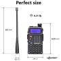 Mirkit x Baofeng Radio UV-5R MK3X 5W Power 2020 2100 mAh Li-ion Battery, Tri-Band Radio VHF, 1.25M, UHF, Mirkit Edition and Neck Strap Lanyard Mirkit Ham Radio Operator