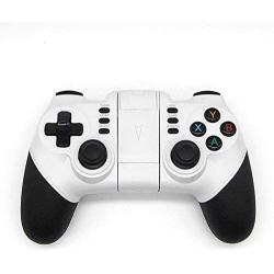 LFJNET Wireless Bluetooth Game Controller for iOS Android Phone Tablet PC Gaming Controle Joystick Gamepad Joypad White