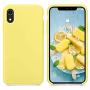 SURPHY Silicone Case for iPhone XR Case, Soft Liquid Silicone Shockproof Phone Case (with Microfiber Lining) Compatible with iPhone XR (2018) 6.1 inches (Yellow)