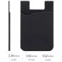 Pofesun Phone Card Holder, Silicone Adhesive Stick-on ID Credit Card Wallet Phone Case Pouch Sleeve Pocket Compatible for iPhone/Android/Samsung Galaxy and Smartphones - 3 Pack(Black, White, Pink)