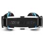 EACH GS500 3.5mm Gaming Game Headset Headphone Earphone Headband with Mic Stereo Bass LED Light for PS4 PC Computer Laptop Mobile Phones New Arrival (Black&blue)