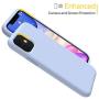 Miracase Liquid Silicone Case Compatible with iPhone 11 6.1 inch(2019), Gel Rubber Full Body Protection Shockproof Cover Case Drop Protection Case (Clove Purple)