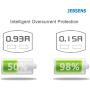 Jebsens 4.8A 24W Dual USB Car Charger Volt Meter Car Battery Monitor with LED Voltage & Amps Display, for iPhone 7 / 6s / Plus, iPad Pro/Air 2 / Mini, Galaxy S7 / S6 / Edge/Plus, Note 5/4
