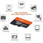 Vantrue 256GB MicroSDXC UHS-I U3 V30 Class 10 4K UHD Video High Speed Transfer Monitoring SD Card with Adapter for Dash Cams, Body Cams, Action Camera, Surveillance & Security Cams