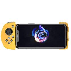 GameSir Mobile Game Controller G6 (Yellow) for iOS, Android Phone, Wireless Bluetooth Gamepad for FPS MOBA Games PUBG/Fortnite/Rules of Survival/COD