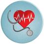 Cardiac Nurse Stethoscope PopSockets Grip and Stand for Phones and Tablets