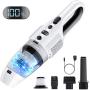 Handheld Vacuum, FYLINA Cordless Hand Vacuum, 7500PA Suction Handheld Vacuum Cleaner, Powered by Li-ion Rechargeable Battery with 120W Cyclonic Motor, for Home, Office, Pet Hair, and Car Cleaning