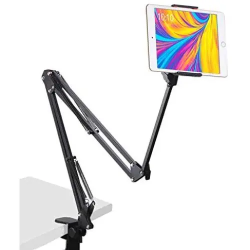 HSFTEC Tablet Mount Lazy Holder, Universal 360 Degree Rotating Tablet Mount for Bed Compatible for iPad/Air/Mini,Nintendo Switch,iPhone 11 Pro Max X Xs and Other 4~11 inch Smartphones and Tablets HSFTEC Tablet Mount Lazy Holder, Universal 360 Degree Rotating Tablet Mount for Bed Compatible for iPad/Air/Mini,Nintendo Switch,iPhone 11 Pro Max X Xs and Other 4~11 inch Smartphones and Tablets