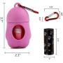 PETIMP STORE Pink Retractable Dog Leash 16ft with Dog Waste Bag Dispenser Dog Bowl for Small Medium Dog (6 PCs)