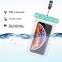 Mpow 097 Universal Waterproof Case, IPX8 Waterproof Phone Pouch Dry Bag Compatible for iPhone 11/11 Pro Max/Xs Max/XR/X/8/8P Galaxy up to 6.8", Phone Pouch for Beach Kayaking Travel or Bath (2 Pack)