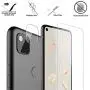[4-Pack] FilmHoo 2 Pack Tempered Glass Screen Protector+2 Pack Camera Lens Protector for Google Pixel 4A,9H Hardness [Anti-Scratch][Bubble Free]