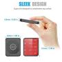 WixGear Rectangle Flat Stick On Dashboard Magnetic Car Mount Holder for Cell Phones and Mini Tablets with Fast Swift-Snap Technology - Extra Slim