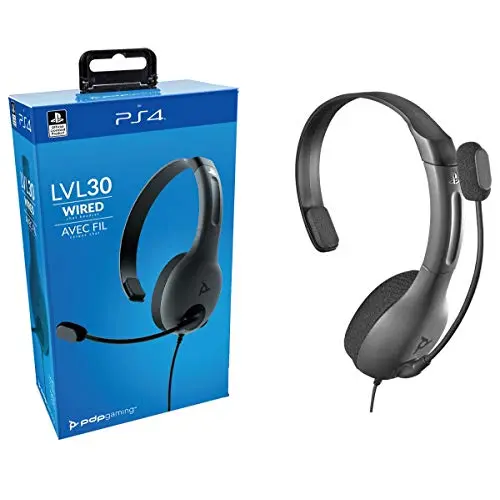 PDP Gaming LVL30 Wired Chat Headset - PlayStation 4, 051-107 - PlayStation 4 PDP Gaming LVL30 Wired Chat Headset - PlayStation 4, 051-107 - PlayStation 4