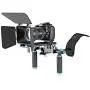 Neewer DSLR Movie Video Making Rig Set System Kit for Camcorder or DSLR Camera Such as Canon Nikon Sony Pentax Fujifilm Panasonic,Include:(1) Shoulder Mount+(1) 15mm Rail Rod System+(1) Matte Box