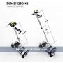 Adjustable Handlebar for MiniPRO with Phone Mount, Scooter Handle Phone Bracket for miniLITE Ninebot S, Self Balance Hoverboard Handle Bar Release Knee Pressure Hand Control (Handlebar Only)