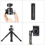 ULANZI U-Vlog Aluminum Vlog Tripod w Cold Shoe Mount Handle Grip for Canon G7X Mark III M6 Mark II Sony RX100 VII A6400 A6100 A6600 Compact Cameras Mounting Microphone Vlogging