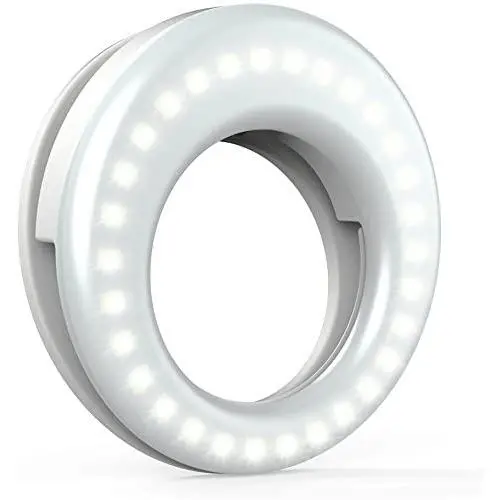QIAYA Selfie Light Ring Lights LED Circle Light Cell Phone Laptop Camera Photography Video Lighting Clip On Rechargeable QIAYA Selfie Light Ring Lights LED Circle Light Cell Phone Laptop Camera Photography Video Lighting Clip On Rechargeable