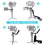 DF DIGITALFOTO Terminator Hang Strap Mounting Clamp Accessories Compatible with Moza Air 2 and Crane 2 Gimbal Making It Like ZHIYUN WEEBILL LAB Crane 3 Setup Desgin