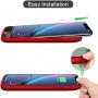 QTshine Battery Case for iPhone XR, Newest [6800mAh] Protective Portable Charging Case Rechargeable Extended Battery Pack Charger Case for Apple iPhone XR(6.1inch) Backup Power Bank Cover - Red