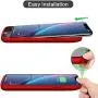 QTshine Battery Case for iPhone XR, Newest [6800mAh] Protective Portable Charging Case Rechargeable Extended Battery Pack Charger Case for Apple iPhone XR(6.1inch) Backup Power Bank Cover - Red