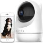 GevTa Pet Camera，FHD Dog Camera WiFi Pet Monitor Indoor Cat Camera Night Vision 2 Way Audio and Motion Detection