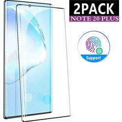 [2 Pack] Galaxy Note 20 Ultra Screen Protector,HD Tempered Glass[Fingerprint Sensor Compatible] [Full Coverage] [3D Glass] [Case Friendly] Anti-Scratch for Samsung Galaxy Note 20 Ultra 5G (6.9")