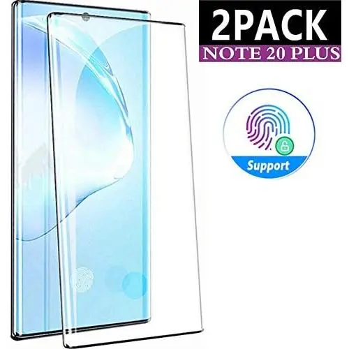 [2 Pack] Galaxy Note 20 Ultra Screen Protector,HD Tempered Glass[Fingerprint Sensor Compatible] [Full Coverage] [3D Glass] [Case Friendly] Anti-Scratch for Samsung Galaxy Note 20 Ultra 5G (6.9&quot)